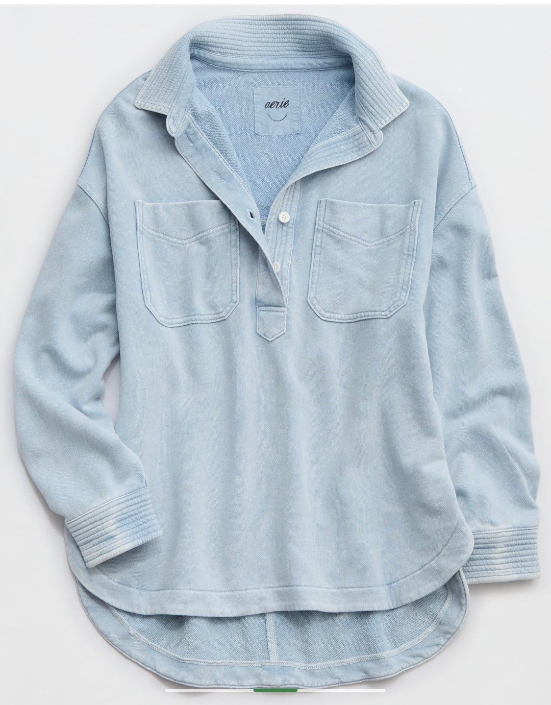 Aerie Women's Oversized Popover Polo Sweatshirt